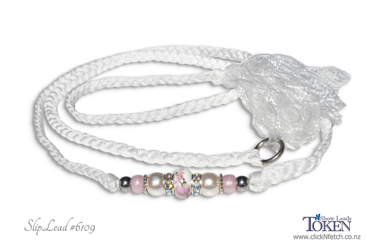 Blush Dog Show Slip Lead